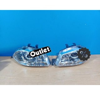 EV FAROS SEAT IBIZA 6L 02-08 DAYLIGHT CROMADOS INTERMITENTE