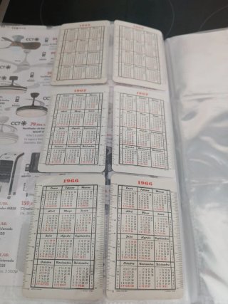 6 Calendarios Fournier Años 60