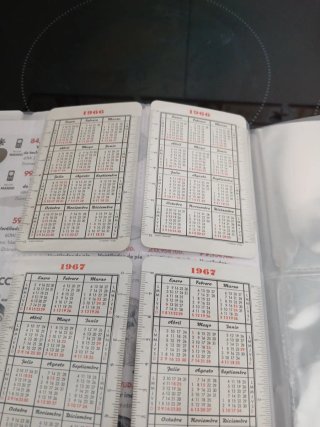 6 Calendarios Fournier Años 60