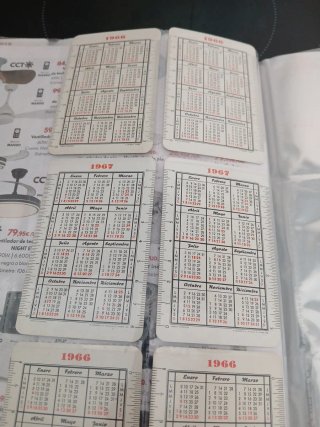 6 Calendarios Fournier Años 60