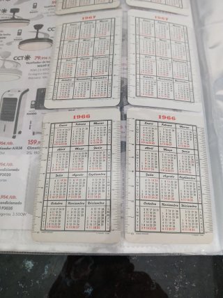 6 Calendarios Fournier Años 60