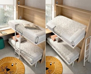 LITERA ABATIBLE CON CAMA FACIL 90X190 RMB