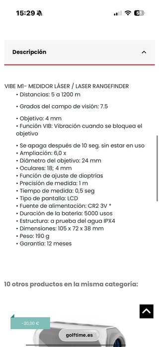 Telemetro Boston VIB-M1