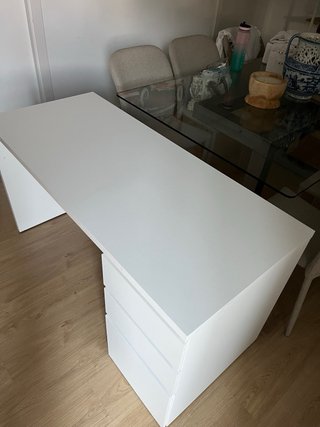 Escritorio Blanco con Cajonera 138