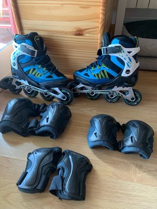 Patines en línea niño Talla 34-37 + Protecciones