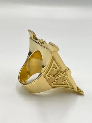 Sello Medusa Onix y Circonitas 18K