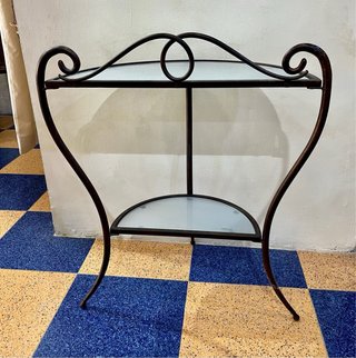 Mesa Consola Media Luna Hierro Forjado