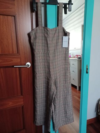 Mono pantalón cuadros formal