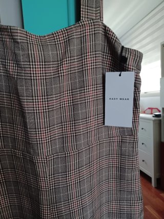 Mono pantalón cuadros formal