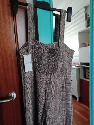 Mono pantalón cuadros formal