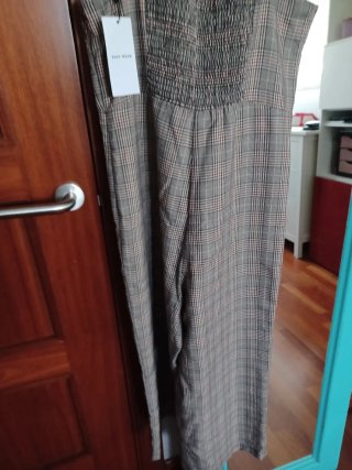 Mono pantalón cuadros formal