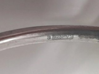 Pulsera rígida plata golondrinas