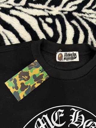 Sudadera BAPE x Chrome Hearts Negra