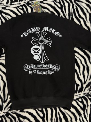 Sudadera BAPE x Chrome Hearts Negra