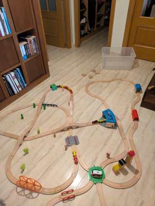Circuito Tren Madera Ikea LILLABO + Extras