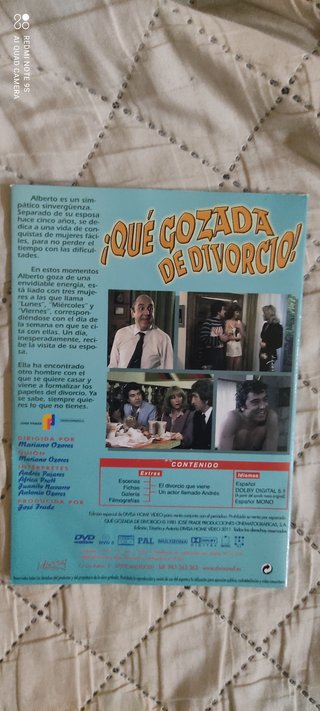 DVD ¡Qué gozada de divorcio! Comedia Española