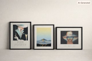 Lote  cuadros vintage de los 80