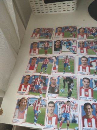 Lote cromos Atlético Madrid 2007-2008