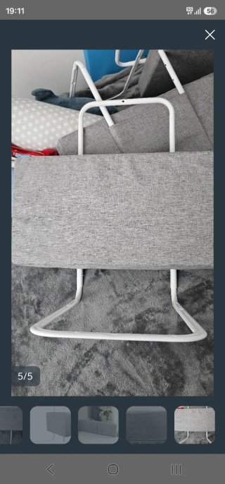 Barrera protectora para cama infantil de 60 cm.