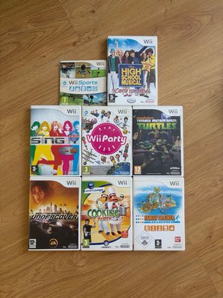 Mega Pack Nintendo Wii Negra + 3 Mandos + Nunchuks