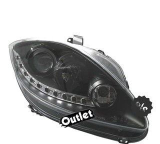EV FAROS PARA SEAT LEON ALTEA TOLEDO 04-09 LUZ DIURNA LED FO