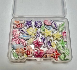 40 Contas Marinhas para Bijuteria