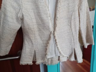Chaqueta blazer beige