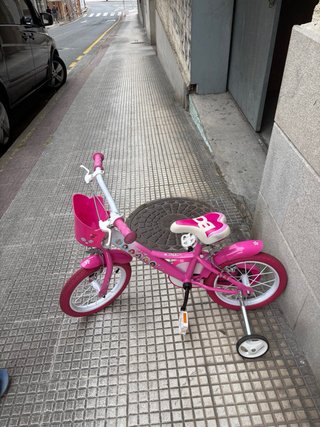 Bicicleta infantil rosa