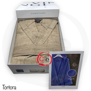 Accappatoio Vingi in spugna con cappuccio unisex