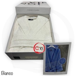 Accappatoio Vingi in spugna con cappuccio unisex
