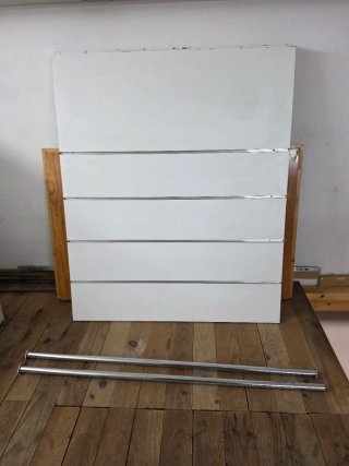 Panel de lamas blanco