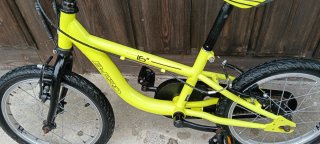 Bicicleta infantil B-PRO 16 amarillo flúor