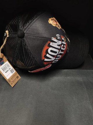Gorra Von Dutch Negra, Diseño Motero Talla única.