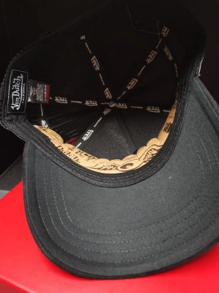 Gorra Von Dutch Negra, Diseño Motero Talla única.