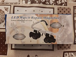 Gafas Lupa Relojero con Luz LED Dual