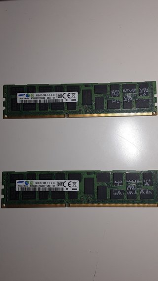 2x Samsung 4GB DDR3 ECC 1600MHz RAM
