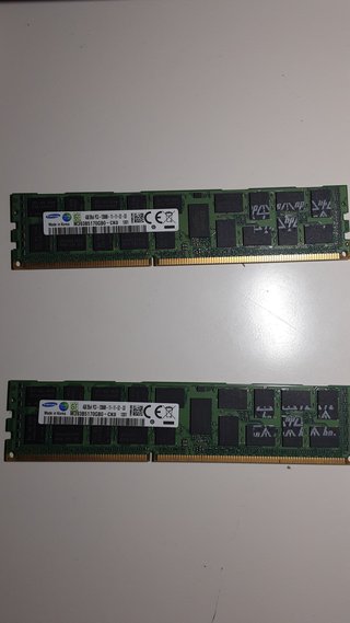 2x Samsung 4GB DDR3 ECC 1600MHz RAM