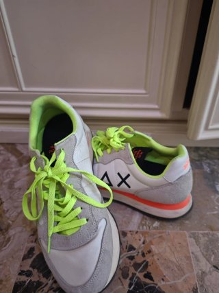 Scarpe Sun68 bianche e verdi