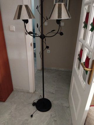 Set di 3 lampade per soggiorno / forgia nero