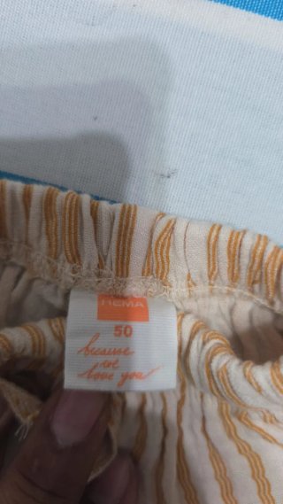 Pantaloncino neonato Filma a righe taglia 50