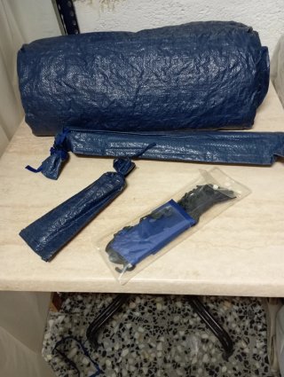 Tienda campaña 2 plazas azul oscuro