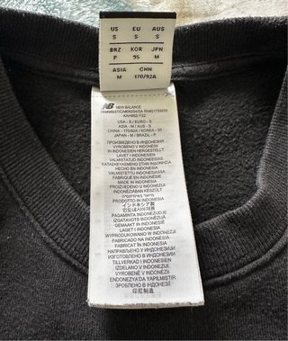 Sudadera New Balance Negra Talla S
