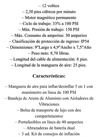 Compresor portatil Viair 300P.