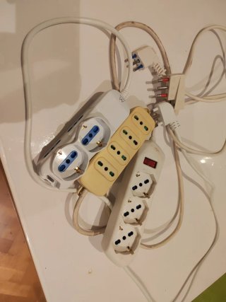 Set 3 ciabatte elettriche