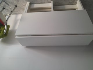 Mesa libro plegable blanca