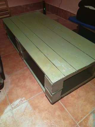 Mesa de centro de madera de palet