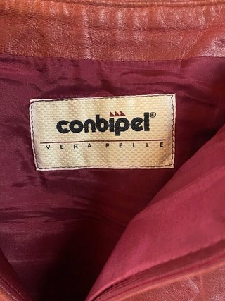 Gonna in vera pelle vintage colore  bordeaux