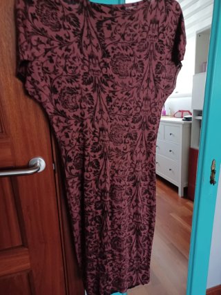 Vestido casual midi estampado