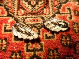 Anillo antiguo plata con piedra azul y caja