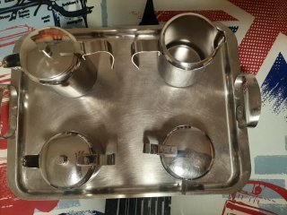Juego de té/café metálico